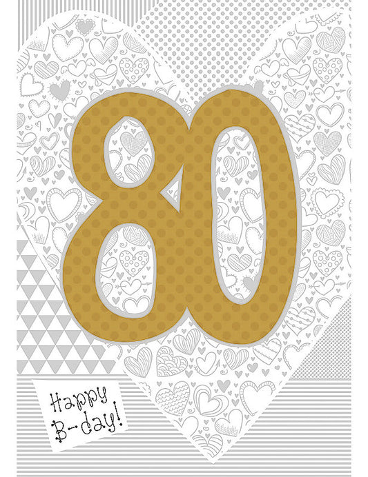 Bigl. Compleanno 80 Anni Special C/appl.