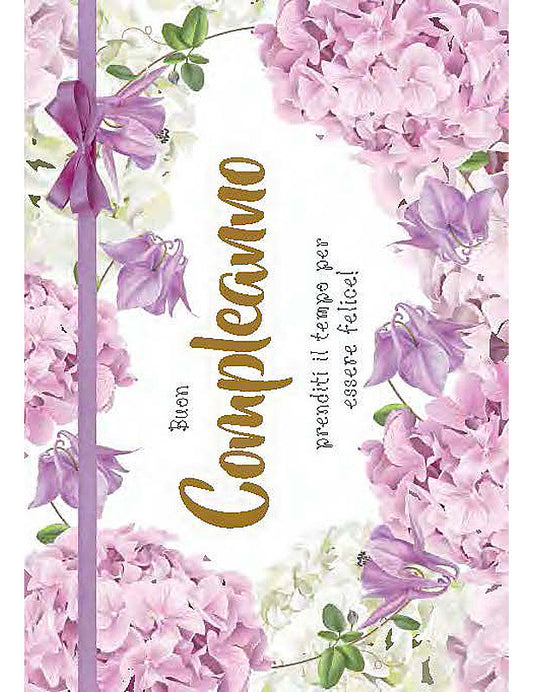 Bigl. Compleanno Flower Special C/appl.
