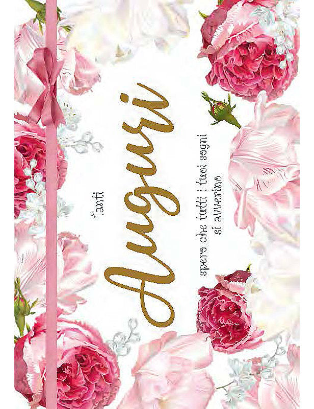 Bigl. Compleanno Flower Special C/appl.