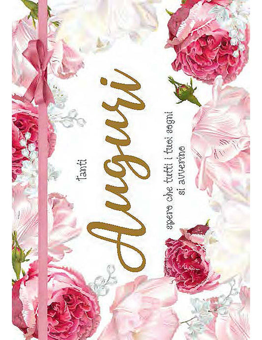 Bigl. Compleanno Flower Special C/appl.