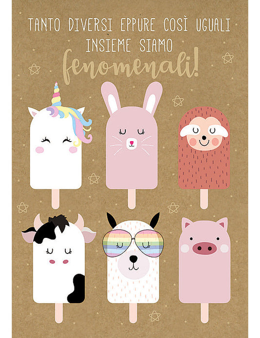 Biglietto Compleanno Design Kraft C/foil