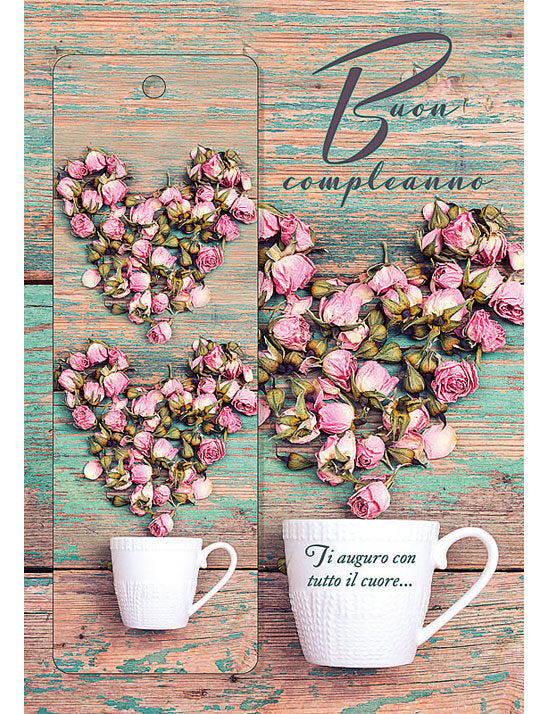 Biglietto Compleanno C/segnalibro