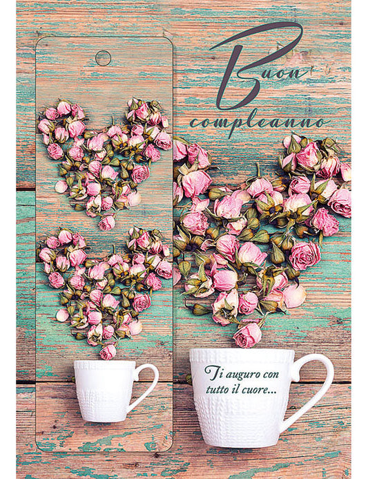 Biglietto Compleanno C/segnalibro