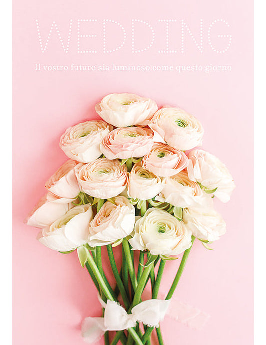 Biglietto Matrimonio C/glitter