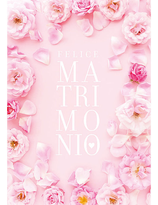 Biglietto Matrimonio C/glitter