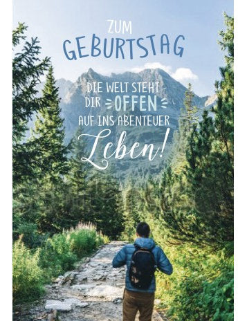 Zum Geburtstag gehe deinen eigenen Weg