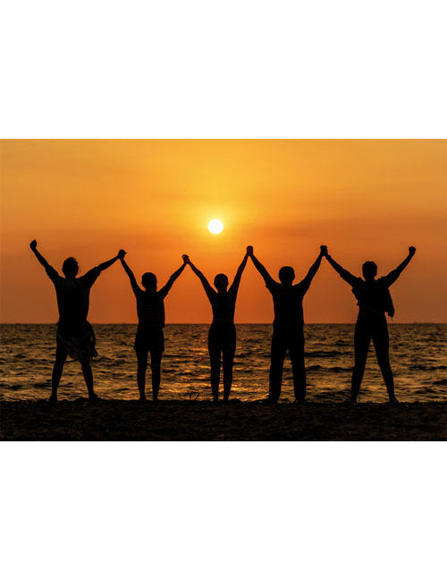 DK Blanco Foto Menschenkette