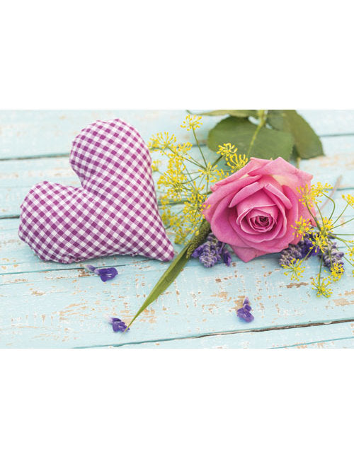 DK Blanco Foto Herz/Rose