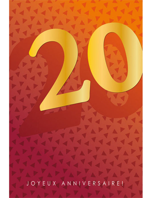 CD Anniversaire Chiffre 20 12-732