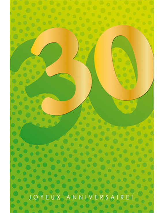 CD Anniversaire Chiffre 30 12-733