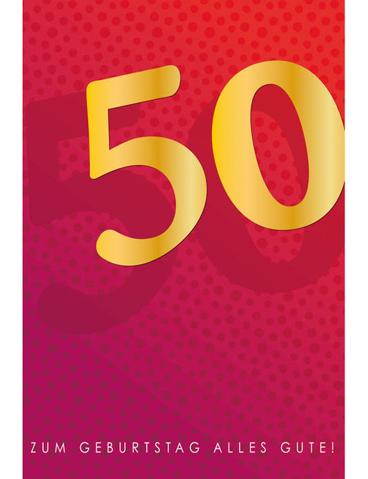 DK Zahlengeburtstag 50