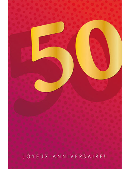 CD Anniversaire Chiffre 50 12-735