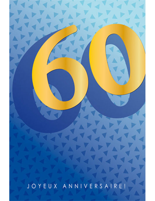 CD Anniversaire Chiffre 60 12-736