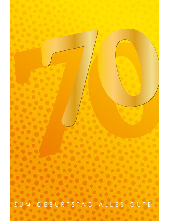 DK Zahlengeburtstag 70