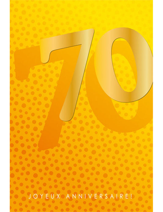 CD Anniversaire Chiffre 70 12-737
