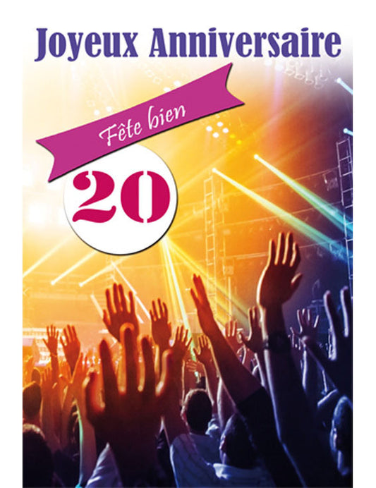 CD Anniversaire Chiffre 20 12-751