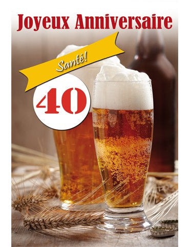 CD Anniversaire Chiffre 40 12-754