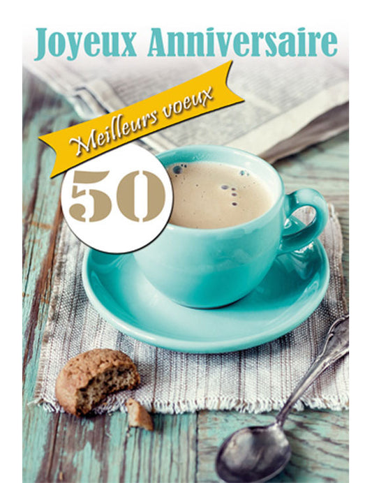 CD Anniversaire Chiffre 50 12-756