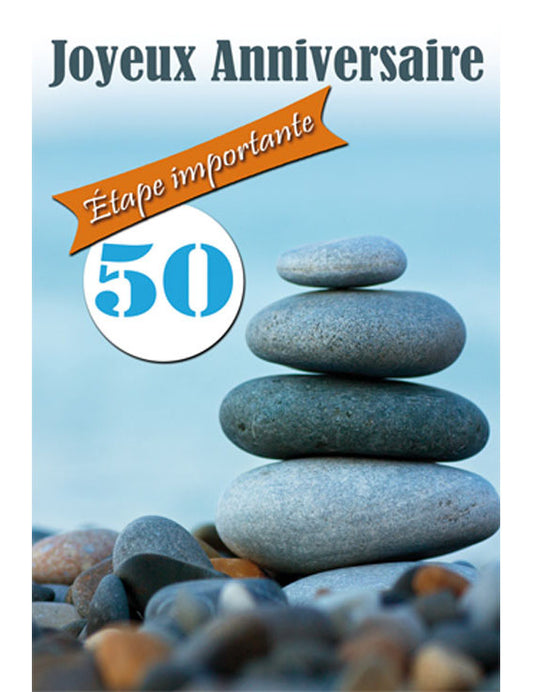 CD Anniversaire Chiffre 50 12-757