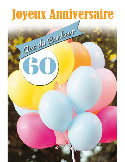 CD Anniversaire Chiffre 60 12-759