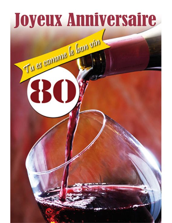 CD Anniversaire Chiffre 80 12-762