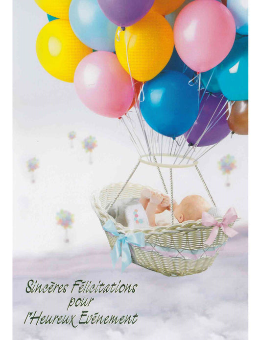 Doppelkarte. Heureux Événement