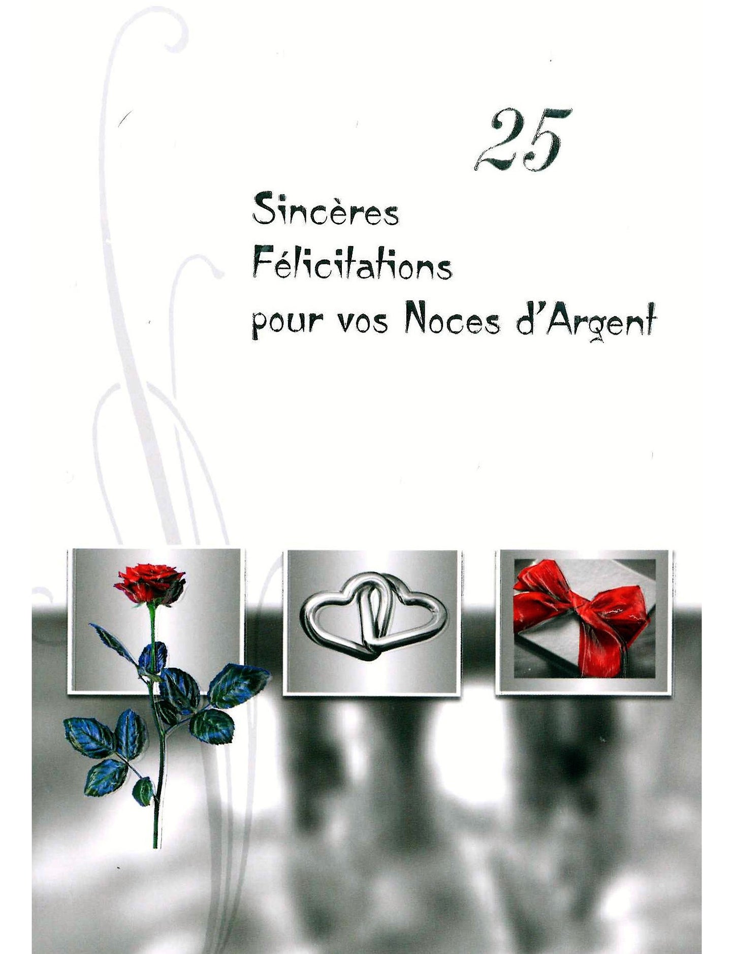 Doppelkarte. Mariage d'argent