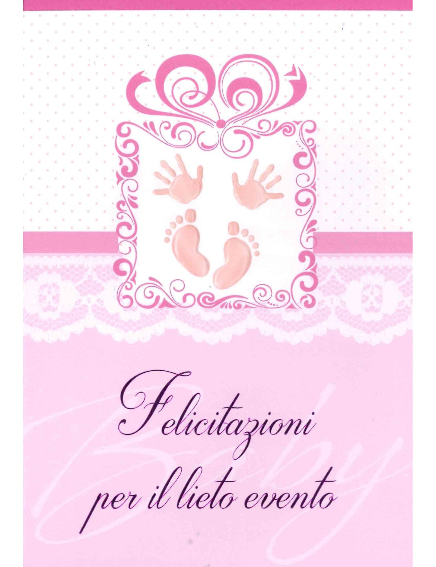 Doppelkarte. Felicitazioni per il lieto evento