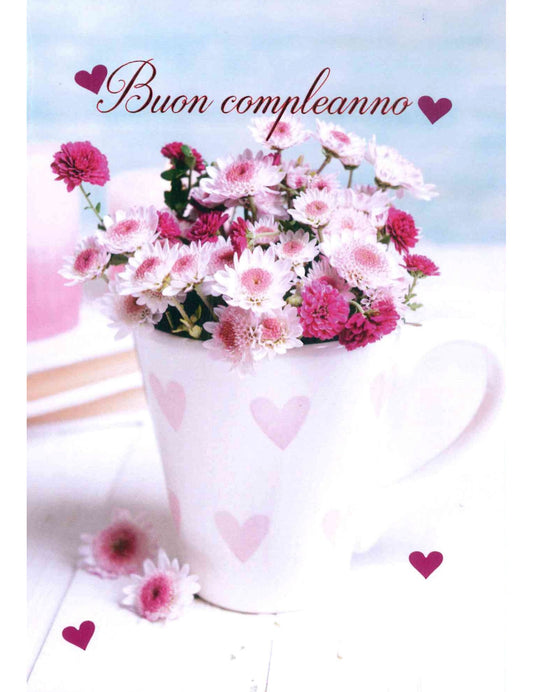 Doppelkarte. Buon compleanno