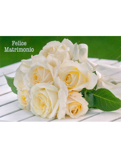 Doppelkarte. Felice Matrimonio