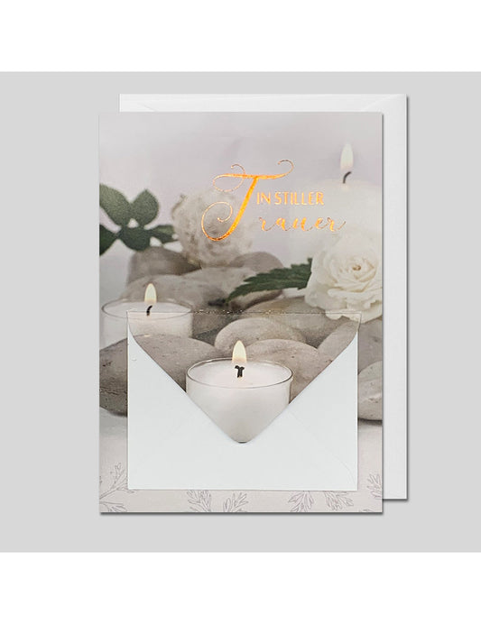 Doppelkarte. Trauer m. Geldkuvert