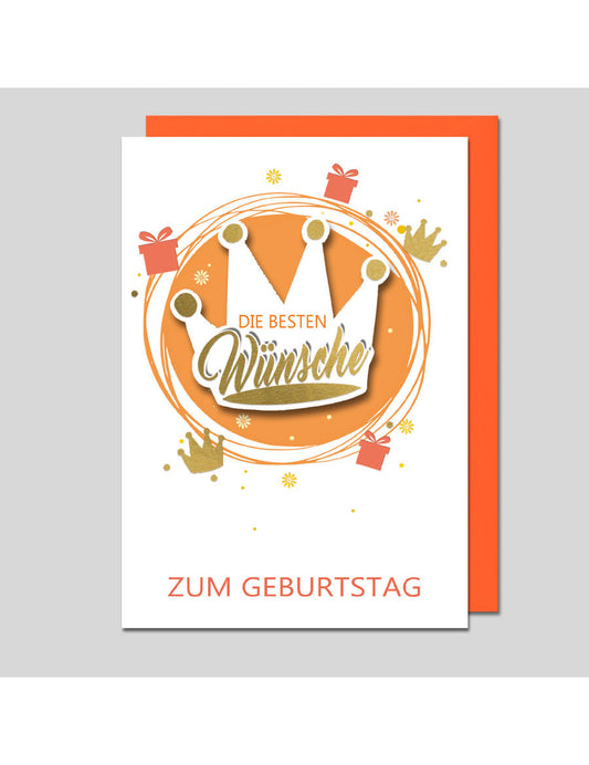 Doppelkarte. Geburtstag