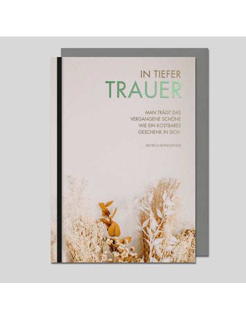 Doppelkarte. Trauer