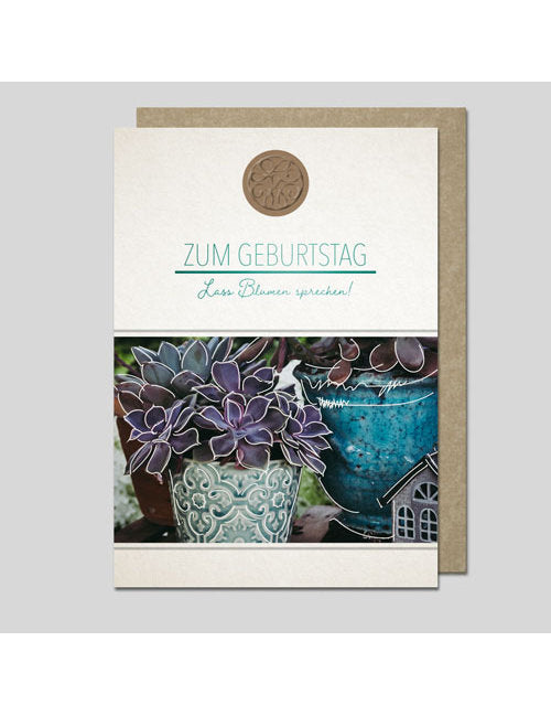 Doppelkarte. Geburtstag