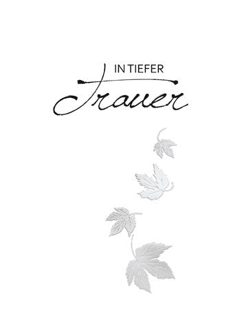 Doppelkarten Multipack. Trauer 4 Ex.