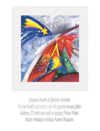 Doppelkarten Multipack. Weihnachten A 1086-2-A6 5 Ex.