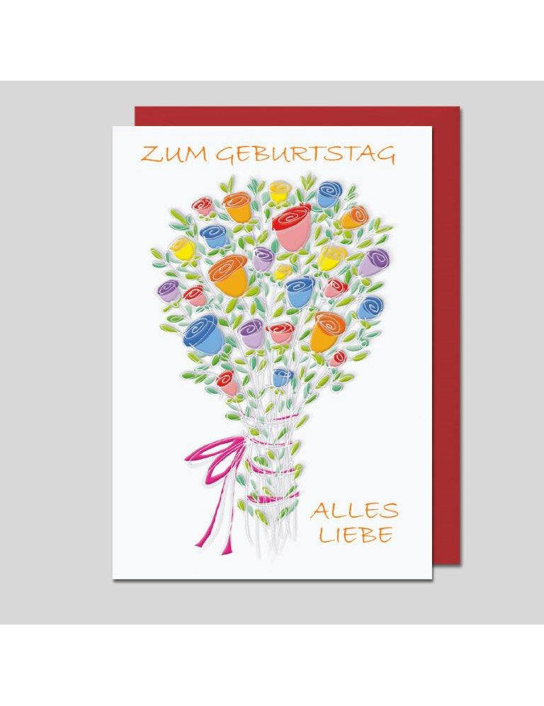 Doppelkarte. Geburtstag