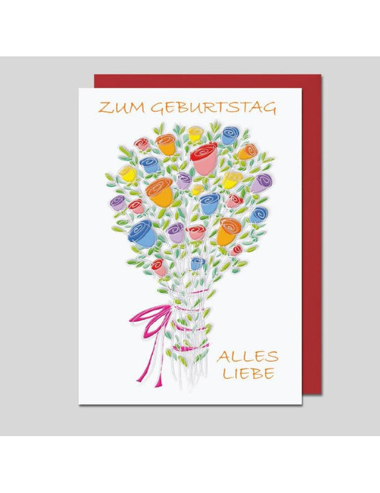 Doppelkarte. Geburtstag