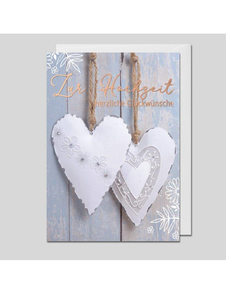 Doppelkarte. Hochzeit