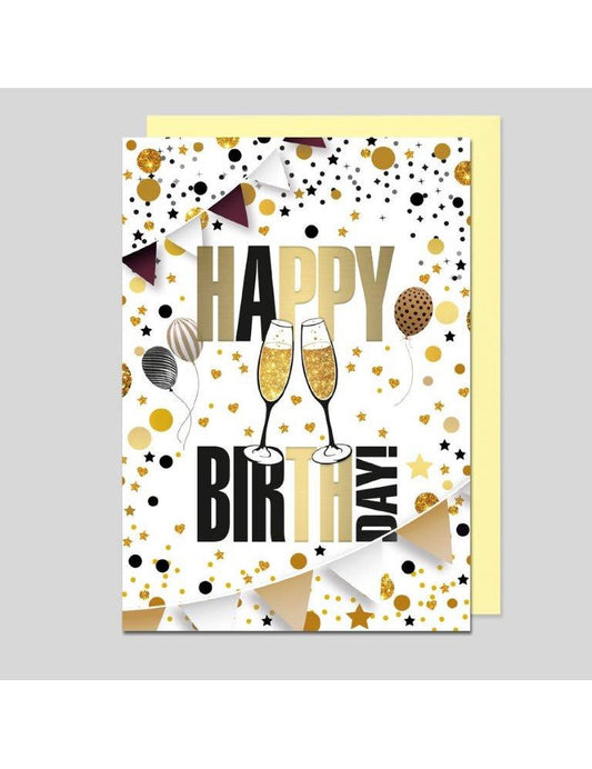 Doppelkarte. Geburtstag