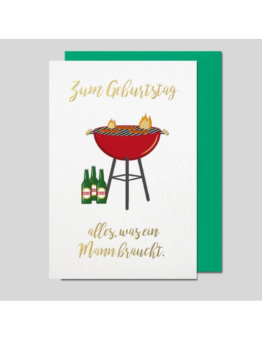 Doppelkarte. Geburtstag Impressione