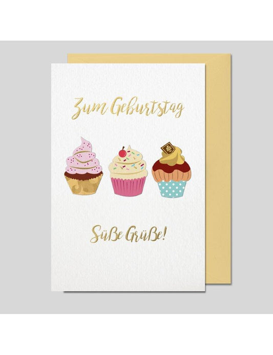 Doppelkarte. Geburtstag Impressione