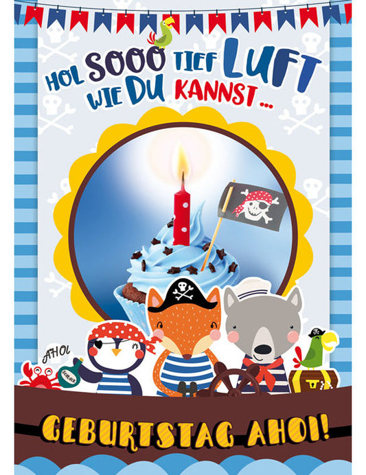Soundkarte Kids Geburtstag Ahoi, Hol sooo tief Luft