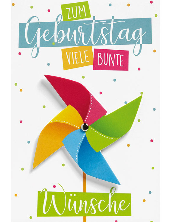 Zum Geburtstag viele bunte Wünsche
