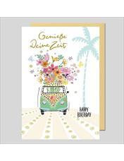 Doppelkarte. Avantgarde - Happy Birthday