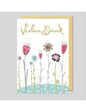 Doppelkarte. Avantgarde - Vielen Dank