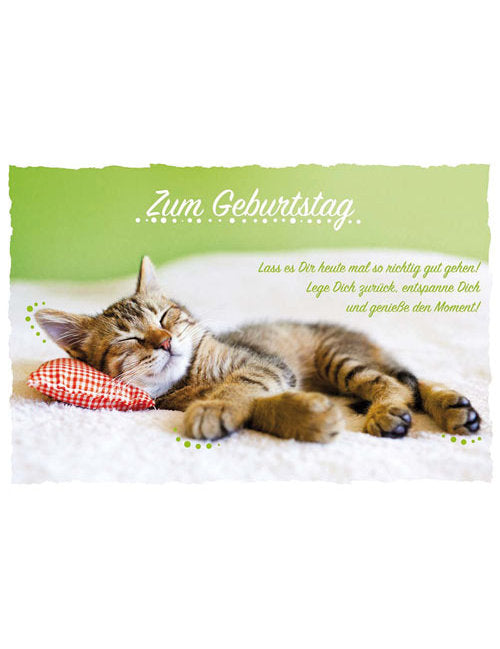 Doppelkarte. Plastikfrei. Geburtstag