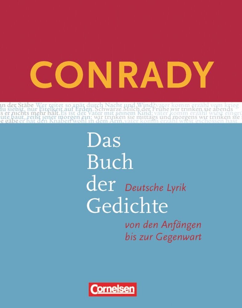 Conrady: Das Buch der Gedichte - Deutsche Lyrik von den Anfängen bis zur Gegenwart - Aktuelle Ausgabe (Hermann Korte)