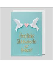 Doppelkarte. Hochzeitskarte