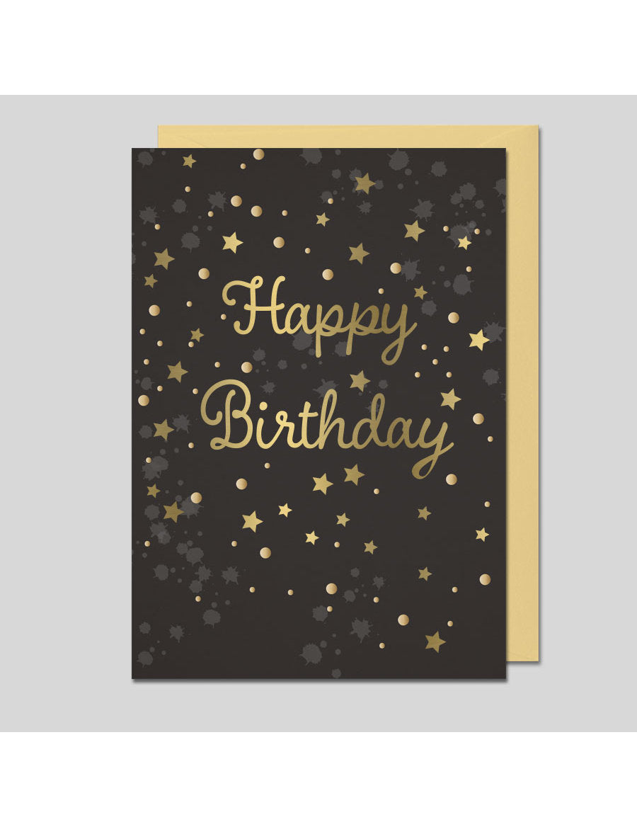 Doppelkarte. Happy Birthday